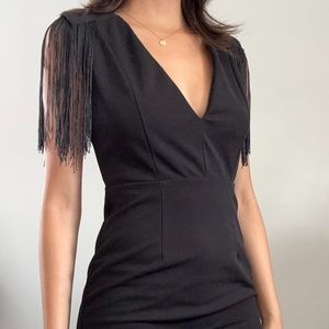 Black Ruffle Dress Small